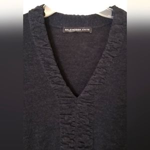 Balenciaga Charcoal Knit Dress Sz 6